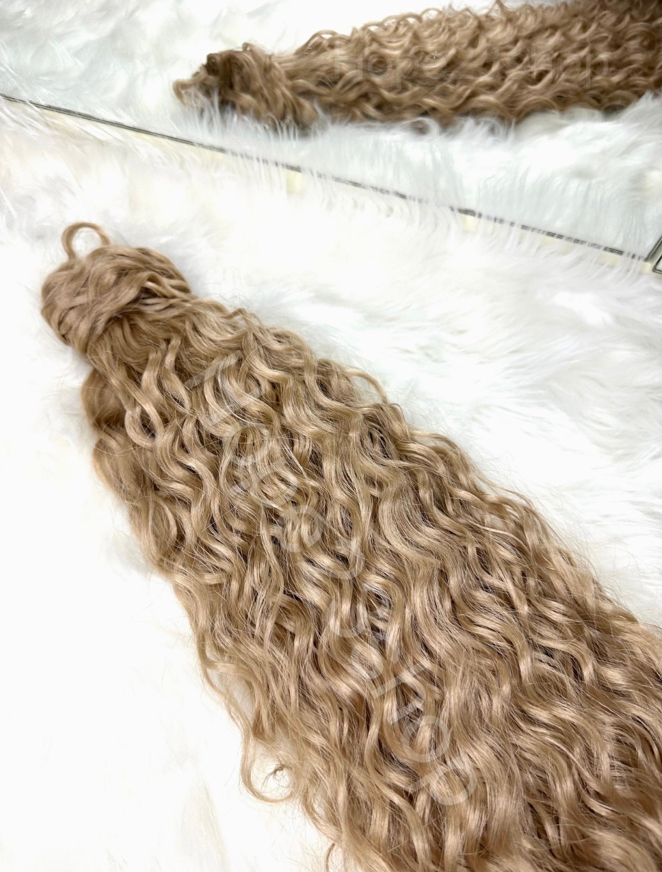 Coda con velcro riccia 70cm